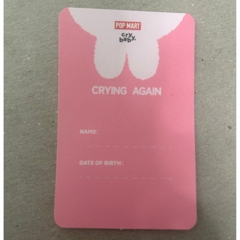 POP MART CRYBABY Crying Again Blind Box Plush Card Holder - Picture 5 of 9